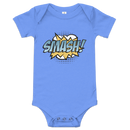 Babybody med texten "SMASH!"