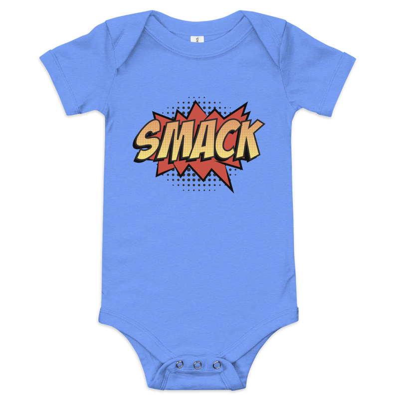 Babybody med texten "SMACK"