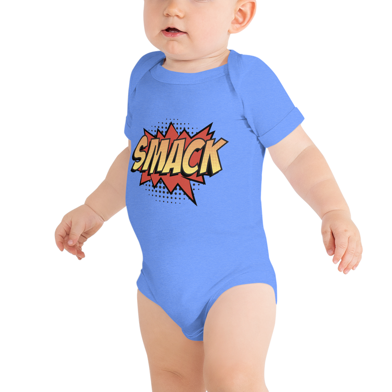 Babybody med texten "SMACK"