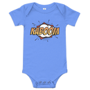 Babybody med texten "KABOOM"