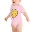 Babybody med smältande smiley