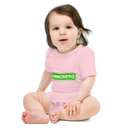 Babybody med texten "ÖVNINGSKRYPER"