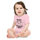 Babybody med texten "Spelare 1 har anslutit"