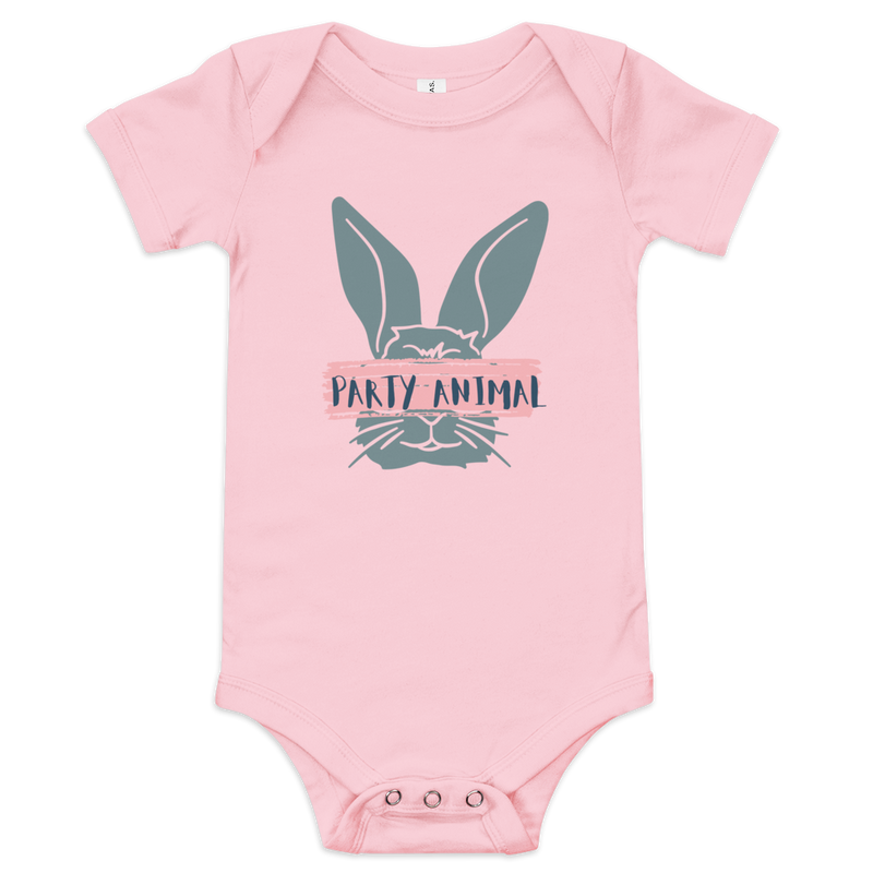Babybody med texten "Party Animal"