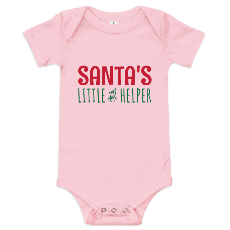 Babybody med texten "Santas little helper"