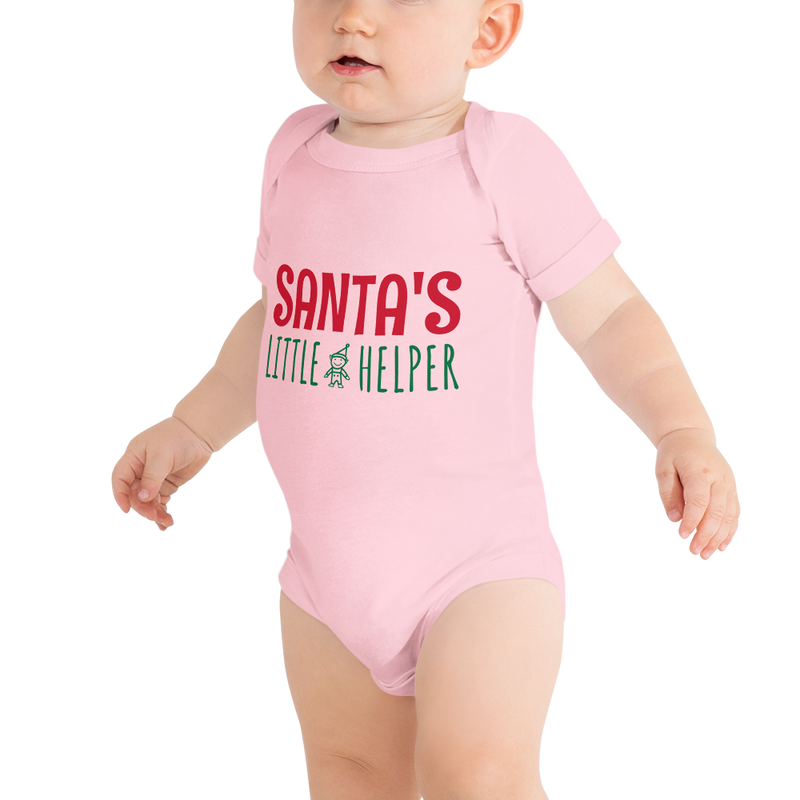 Babybody med texten "Santas little helper"