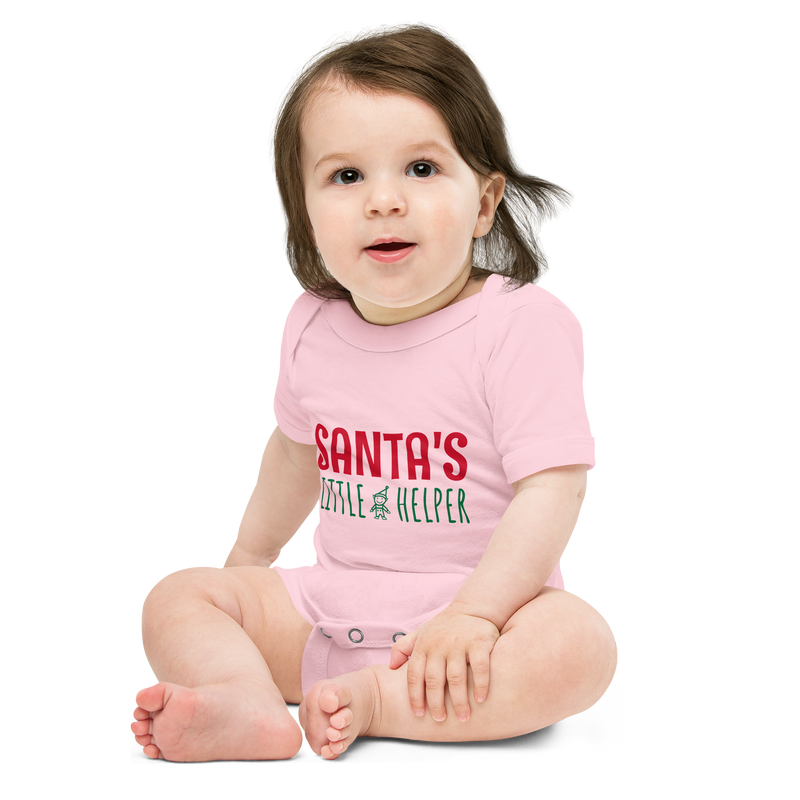 Babybody med texten "Santas little helper"