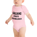 Babybody med texten "Världens dyraste väckarklocka"