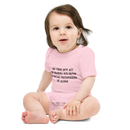 Babybody med texten "Social distansering"