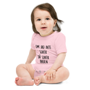 Babybody med texten "Om jag inte sover"