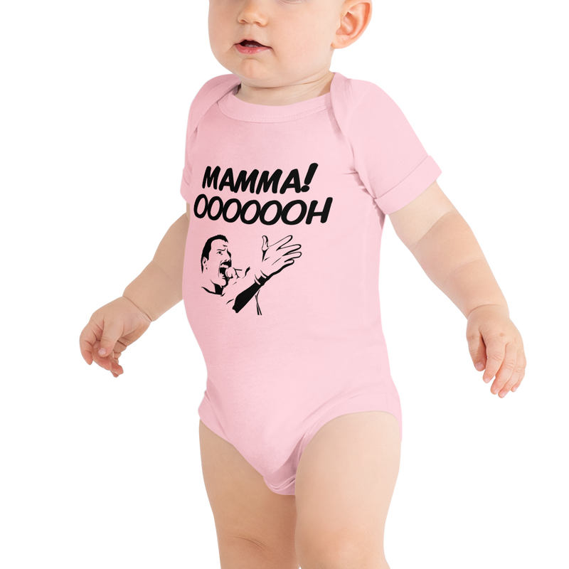 Babybody med texten "Mamma oooooh!"