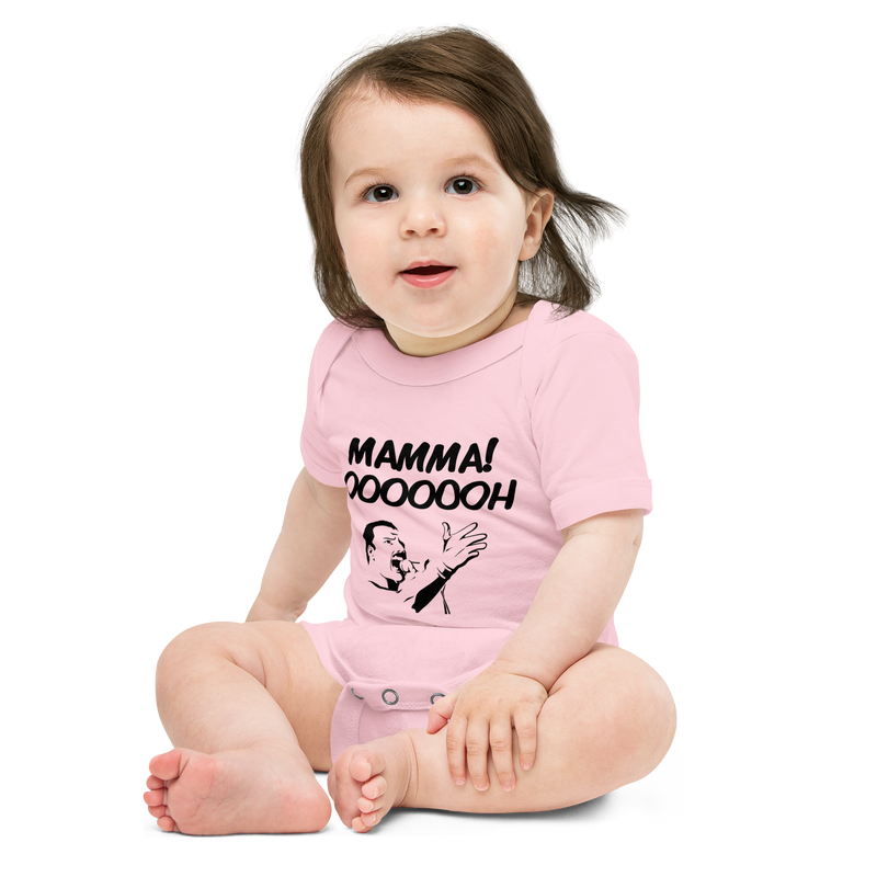 Babybody med texten "Mamma oooooh!"