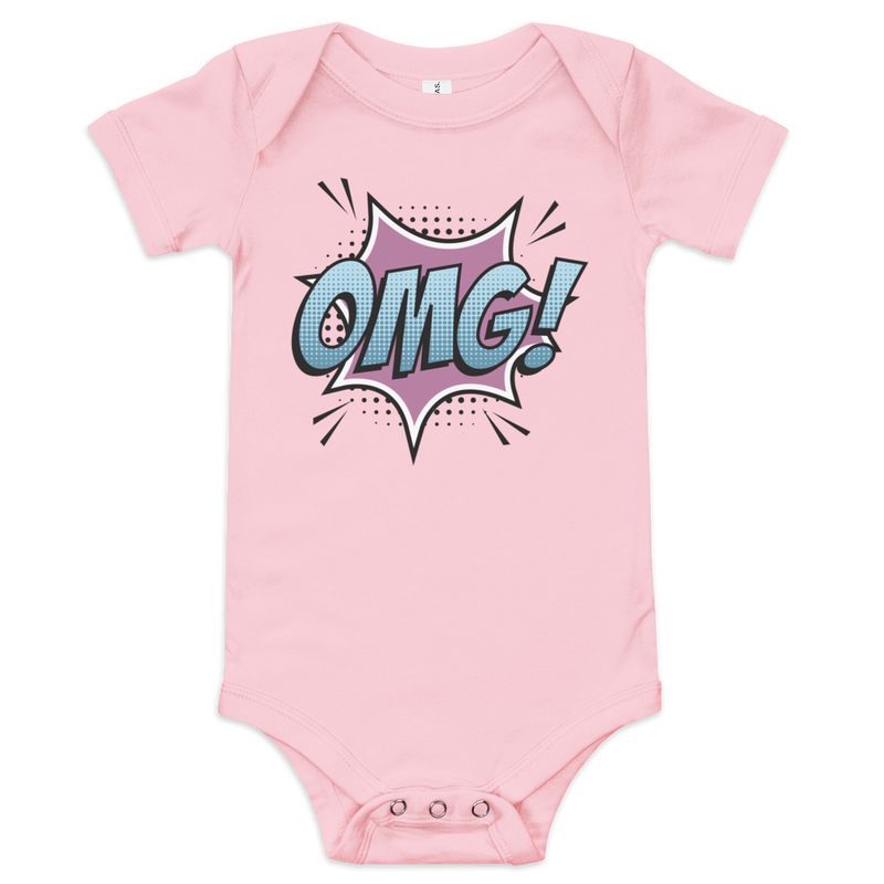 Babybody med texten "OMG!"