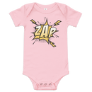 Babybody med texten "ZAP"