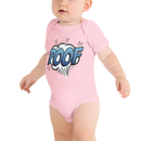 Babybody med texten "POOF"