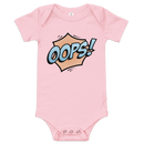 Babybody med texten "OOPS!"