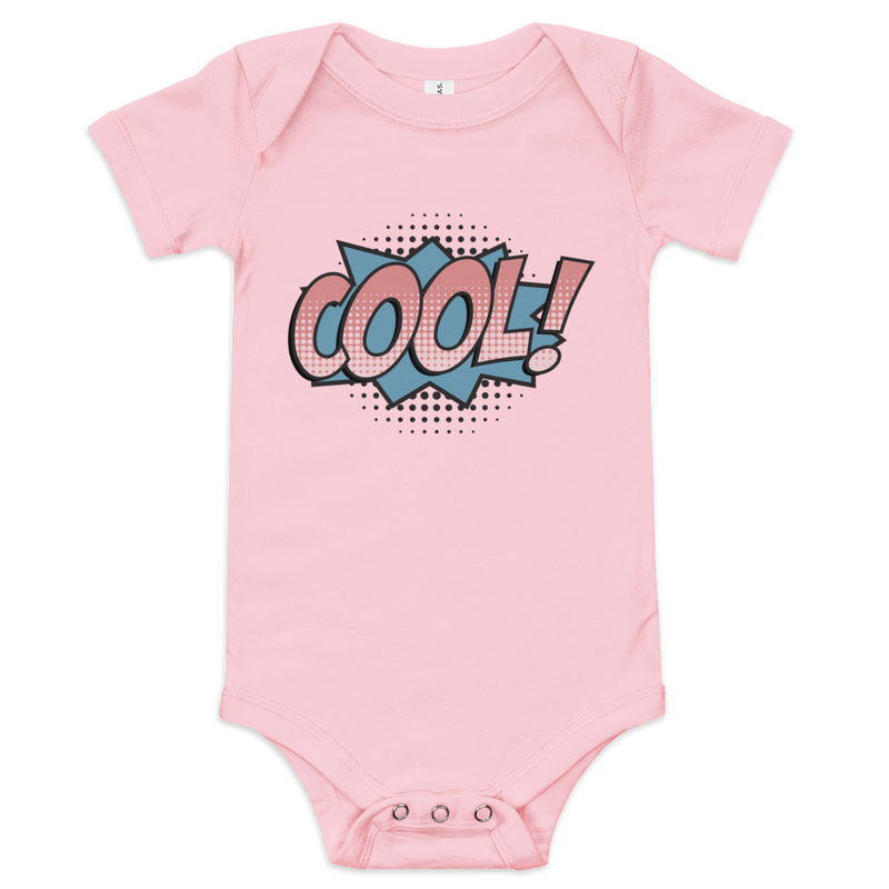 Babybody med texten "COOL!"