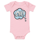 Babybody med texten "OH!"