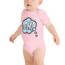 Babybody med texten "OH!"
