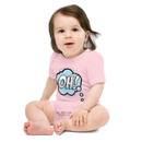 Babybody med texten "OH!"