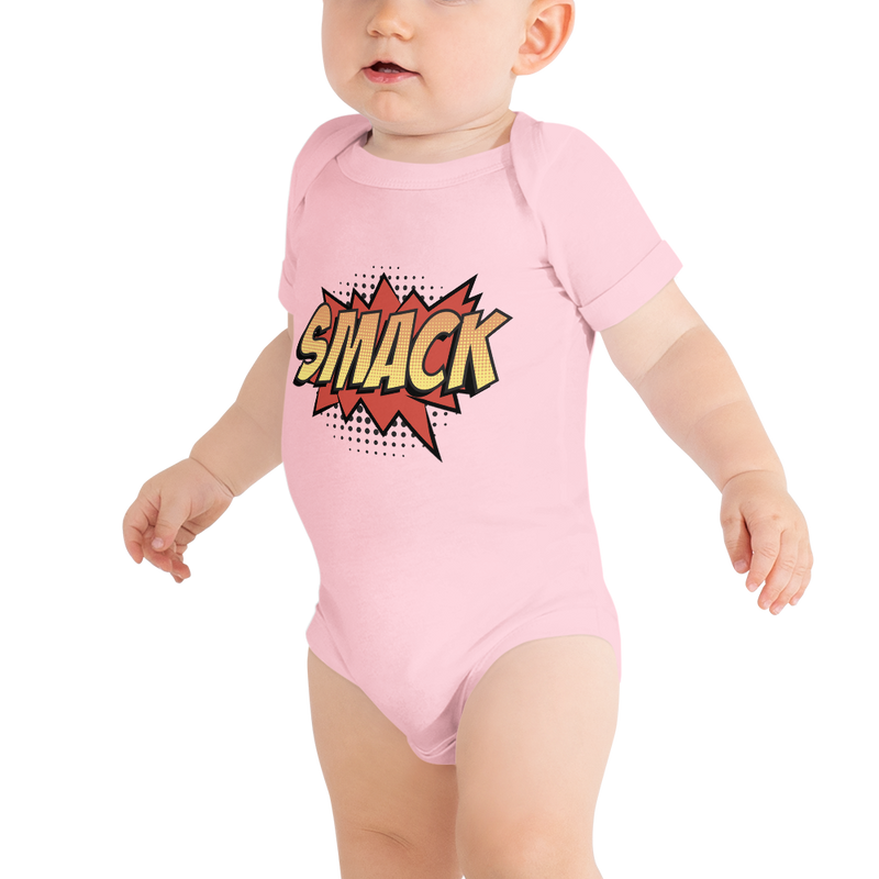 Babybody med texten "SMACK"