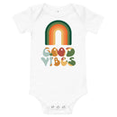 Babybody med texten "Good vibes"