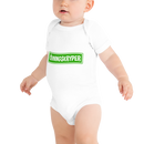 Babybody med texten "ÖVNINGSKRYPER"