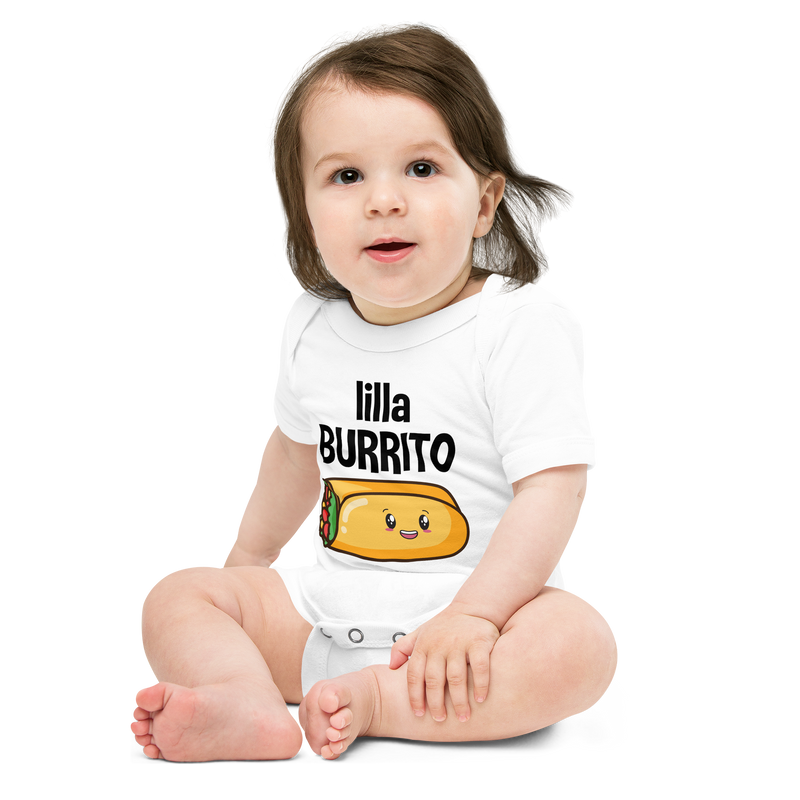 Babybody med texten "lilla Burrito"