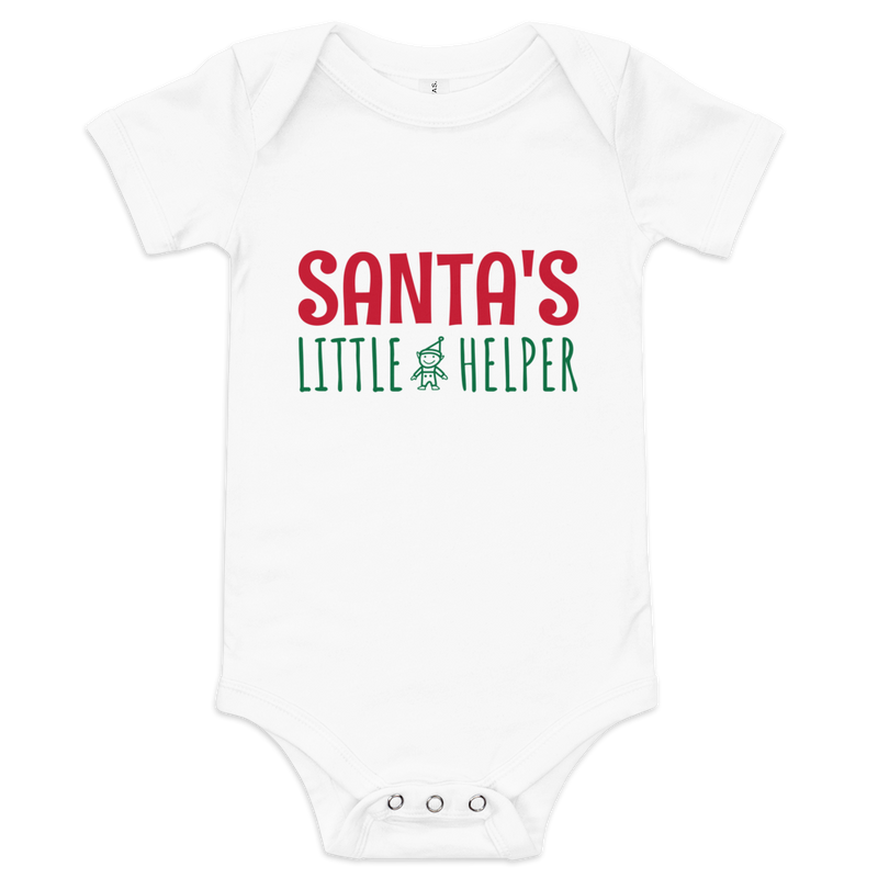 Babybody med texten "Santas little helper"