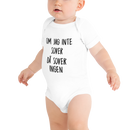 Babybody med texten "Om jag inte sover"