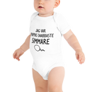 Babybody med texten "Jag var pappas snabbaste simmare"