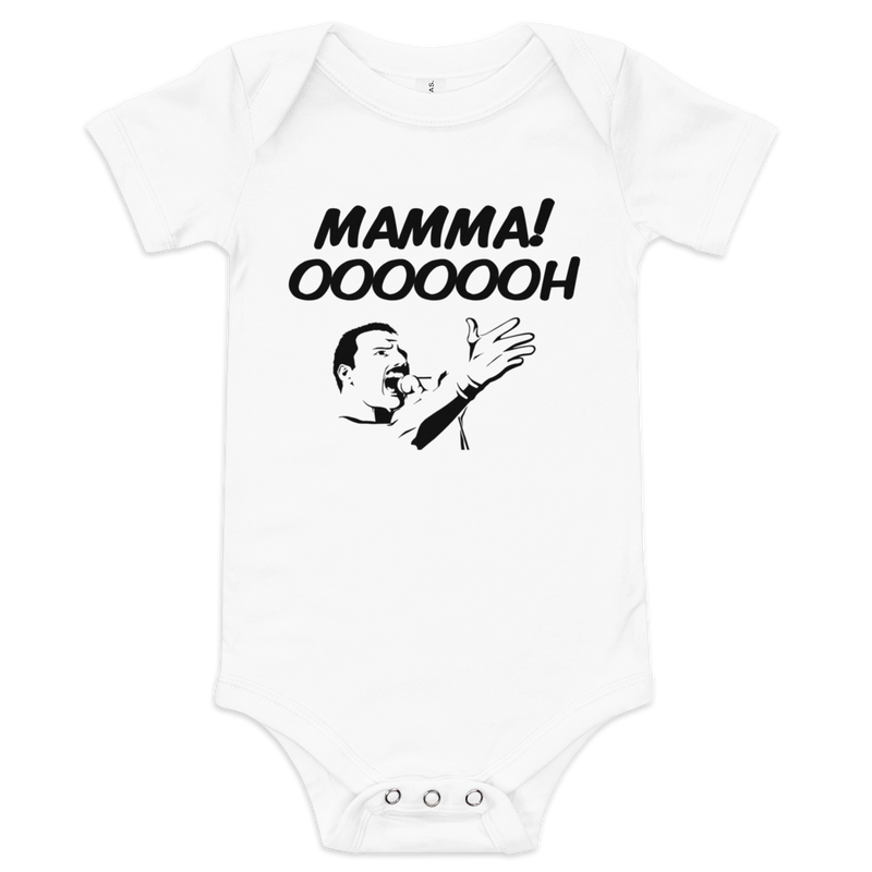 Babybody med texten "Mamma oooooh!"