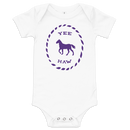 Babybody med texten "YEE HAW"