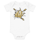 Babybody med texten "ZAP"