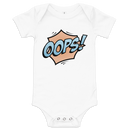 Babybody med texten "OOPS!"