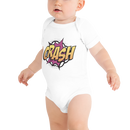 Babybody med texten "CRASH"