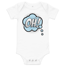 Babybody med texten "OH!"