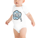 Babybody med texten "OH!"