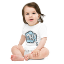 Babybody med texten "OH!"