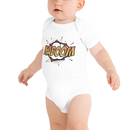 Babybody med texten "KABOOM"