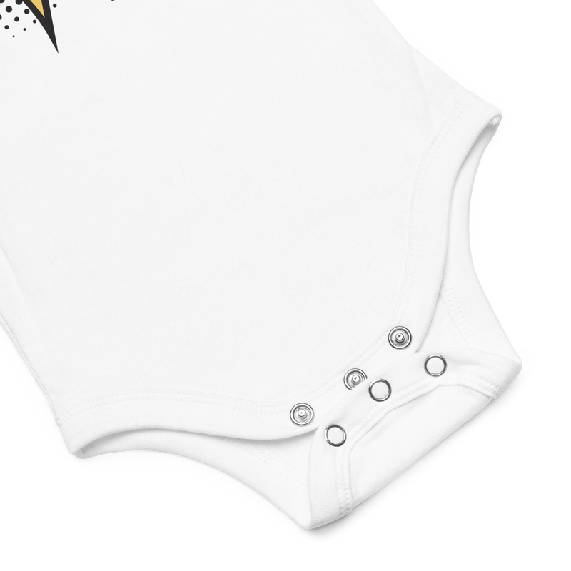 Babybody med texten "BANG"