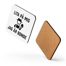 Glasunderlägg med tryck "Lita på mig jag är bonde"