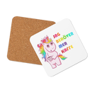 Glasunderlägg med tryck "Jag behöver mer kaffe"