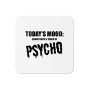 Glasunderlägg med tryck "Psycho"