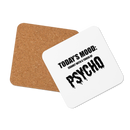 Glasunderlägg med tryck "Psycho"