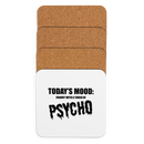 Glasunderlägg med tryck "Psycho"