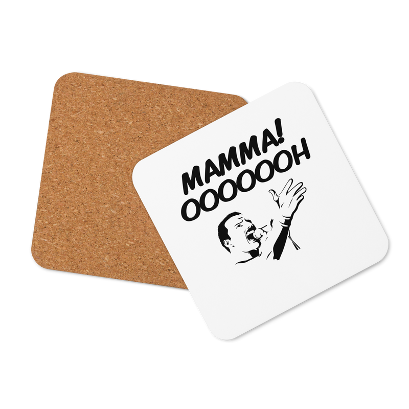 Glasunderlägg med tryck "Mamma! OOOOOH"