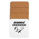 Glasunderlägg med tryck "Mamma! OOOOOH"