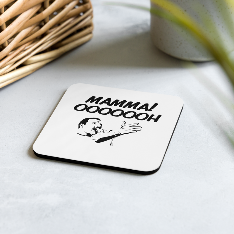 Glasunderlägg med tryck "Mamma! OOOOOH"