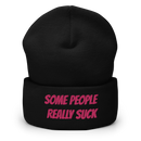 Mössa med broderad text - SOME PEOPLE REALLY SUCK